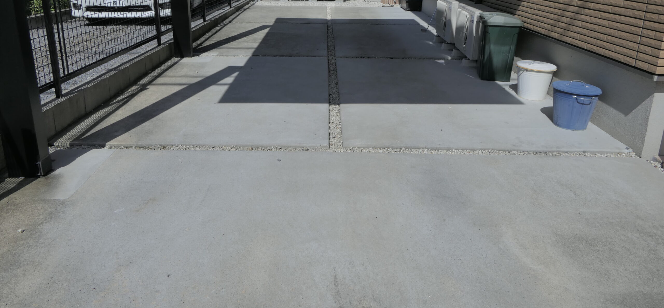 駐車場スリット目地埋め