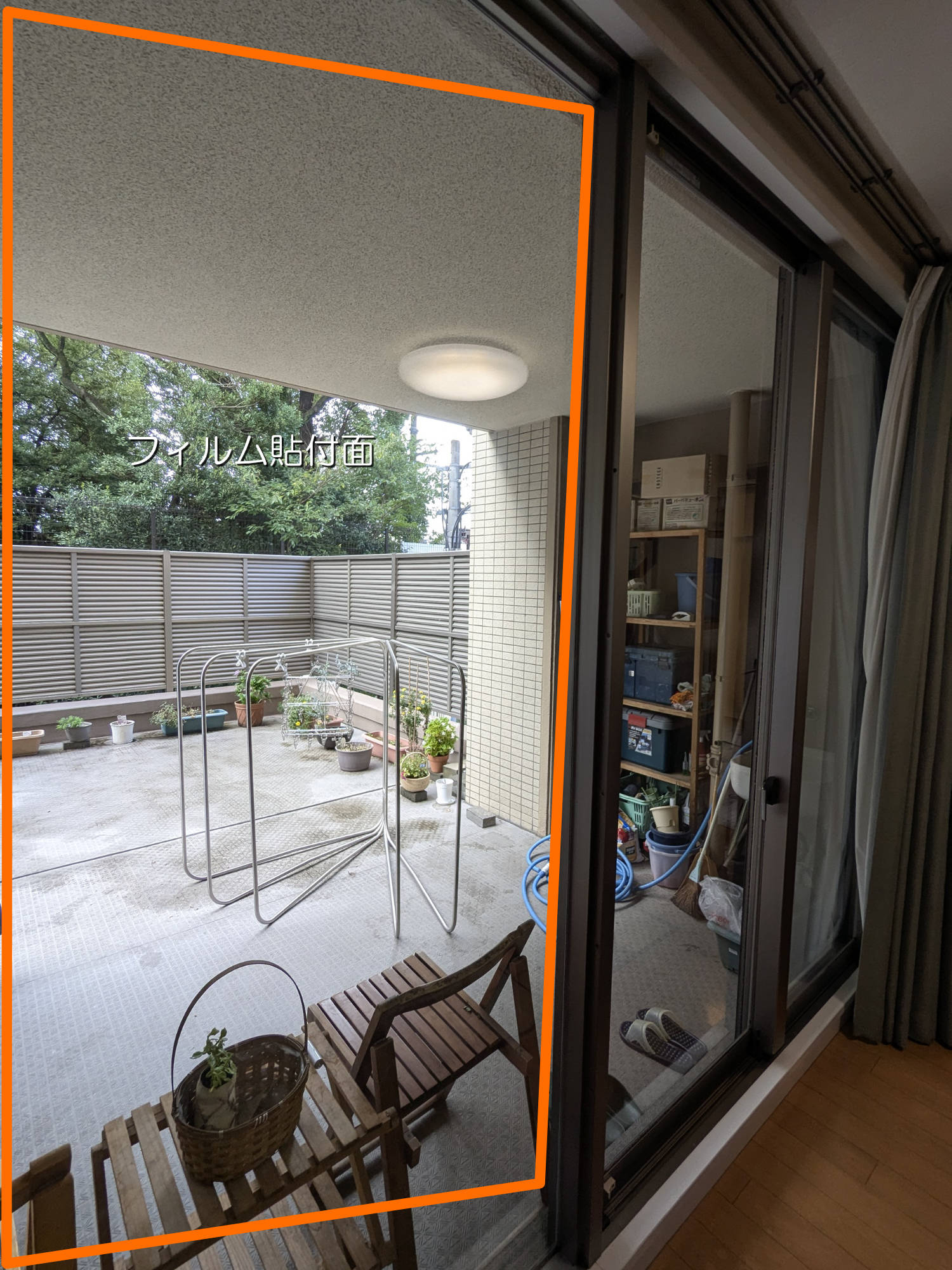 窓用フィルム施工