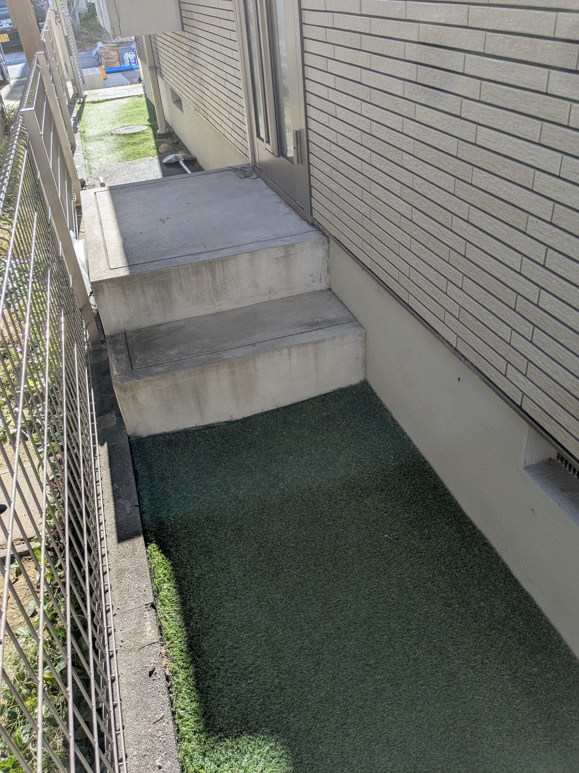 階段をスロープにする工事 BEFORE