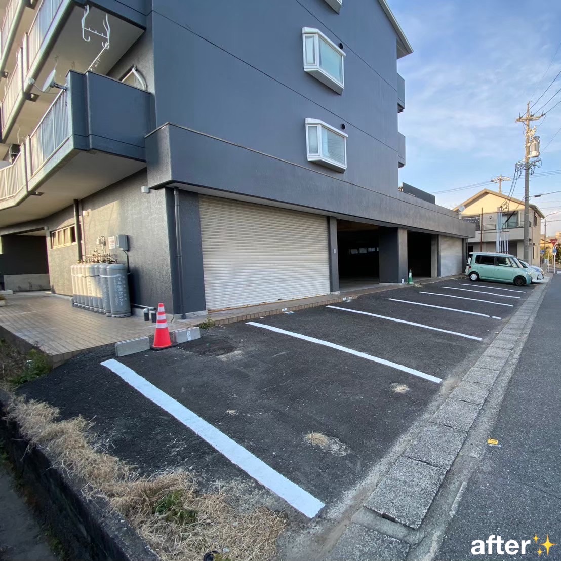 駐車場白線ライン引き