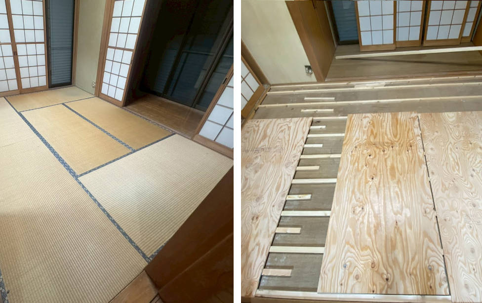 和室を洋室間にリフォーム BEFORE