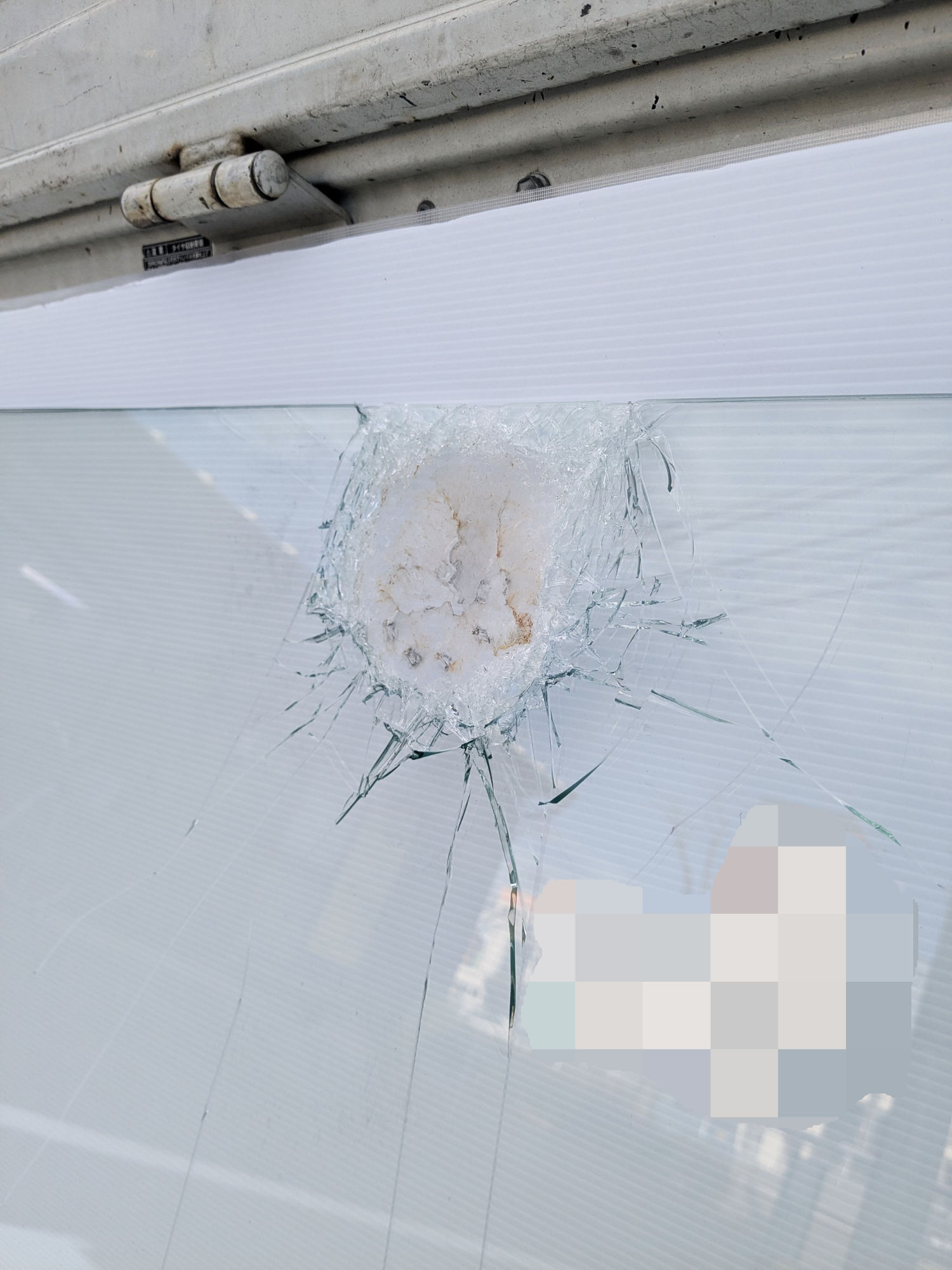 店舗ドア 防犯ガラス交換 BEFORE