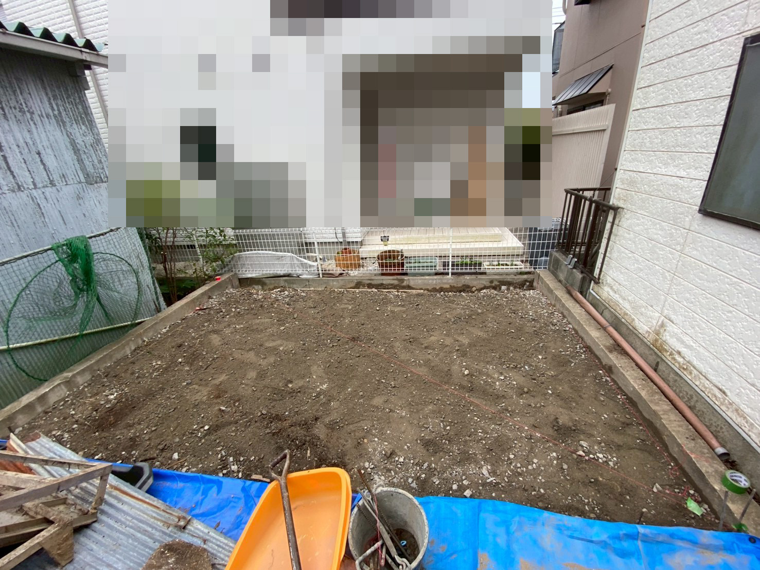 裏庭に物置設置 BEFORE